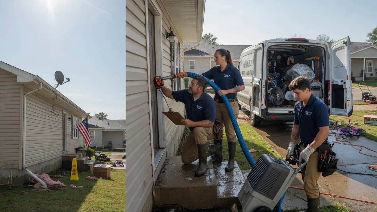 Ceiling Water Damage Restoration in Vandalia, MT near me